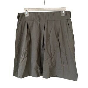 Women's Banana Republic Casual Skirt‎ Olive Green Medium Elastic Waist Zipper
